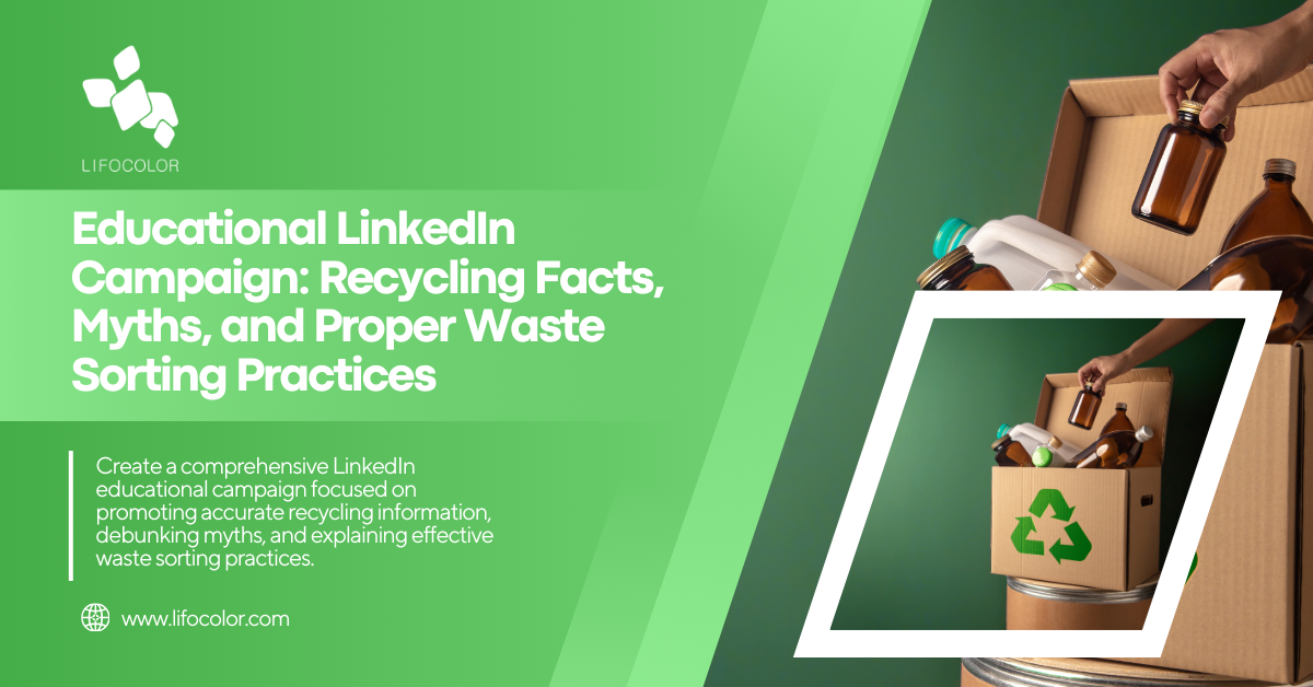 Educational LinkedIn Campaign: Recycling Facts, Myths, and Proper Waste Sorting Practices