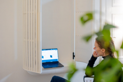Virtual prototype of 3D modeled and printed Acoustic Shelves